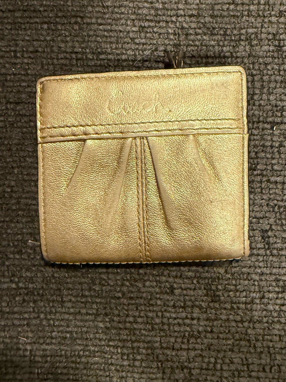 Metallic Gold Women's Card Holder Wallet
